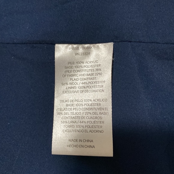 Pendleton Fuzzy Sherpa Dark Blue Zipper Jacket - Picture 6 of 7